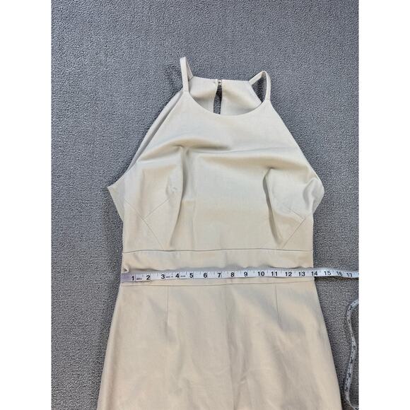 Banana Republic Dress Sleeveless Jumper Knee Length Career Classic Beige Size 6 - Picture 6 of 9